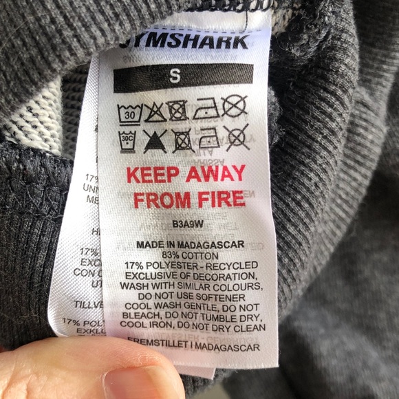 Gymshark Rest Day Gray Cropped Sweatshirt - Picture 8 of 8